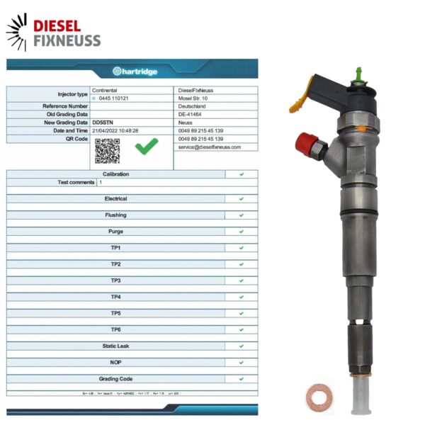Cresoro 2.1/2.2 CDI Diesel Injector | Bosch 0445110121 | Fuel System Parts - Image 3