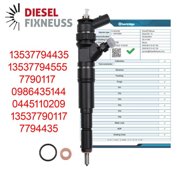 Cresoro 2.0/3.0 Diesel Injector | Bosch 0445110209 13 53 7 794 555 | Fuel System Parts - Image 3